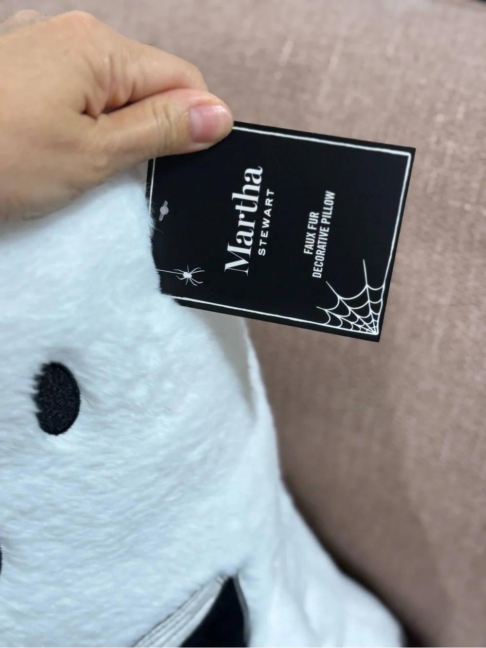 Martha stewart Book and spell ghost pillow